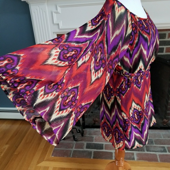 $5 ⭐️ Boho Tunic Dress/Top  Bell Sleeves - Picture 2 of 8